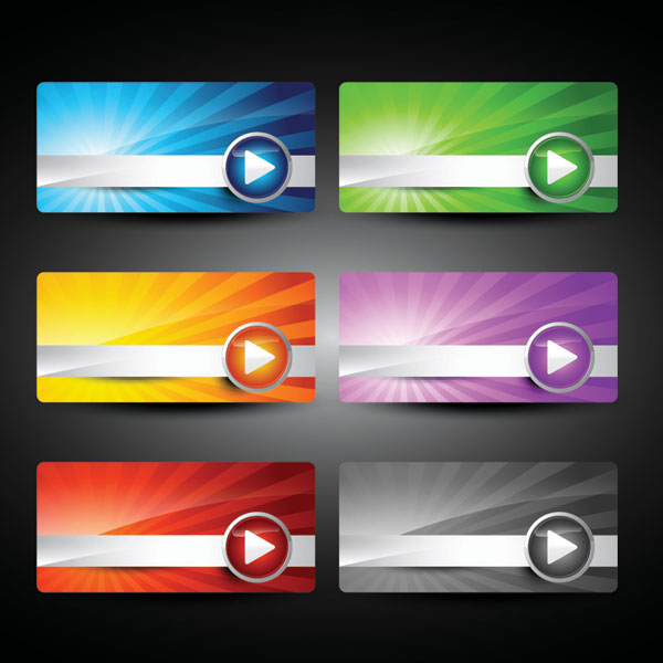 Webpage design decorative element set 1
