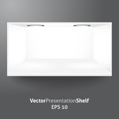 White Showcase vector