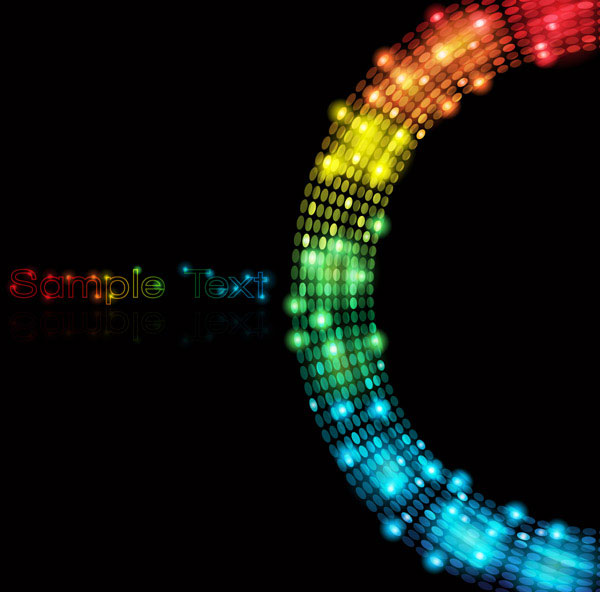 Abstract colored dot background 4 vector art