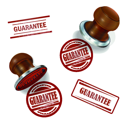 Seal with stamp elements vector 04