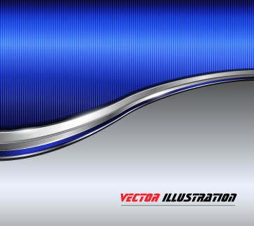 Abstract chrome illustration vector background 02