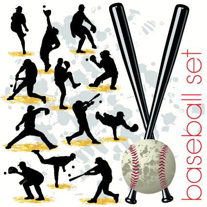 silhouettes silhouette shopping Major League history Fan Pages baseball 