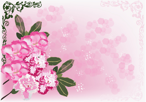 pink flowers beautiful background 