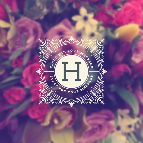 Beautiful rose with blurs background vector 04