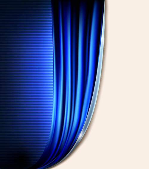 curtain blue background 