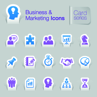 Business and Marketing icons vector