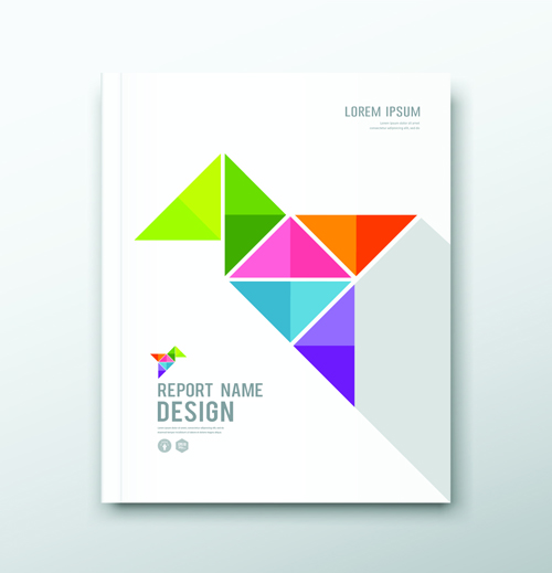 Business cover abstract design vector 01