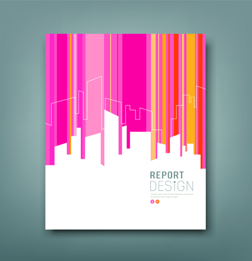Business cover abstract design vector 03