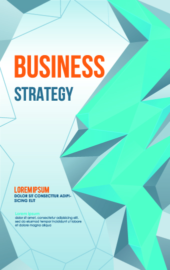Stylish Business poster cover vector 03