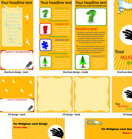 Booklet and brochure Business template cover vector 02