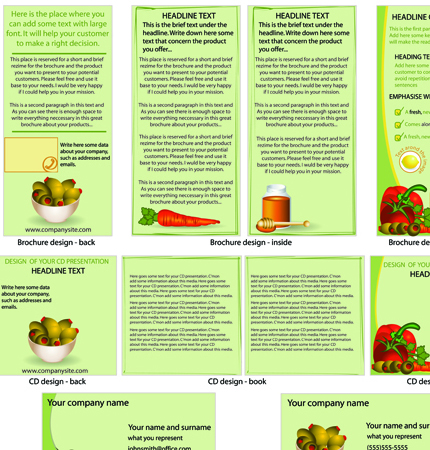 Booklet and brochure Business template cover vector 03