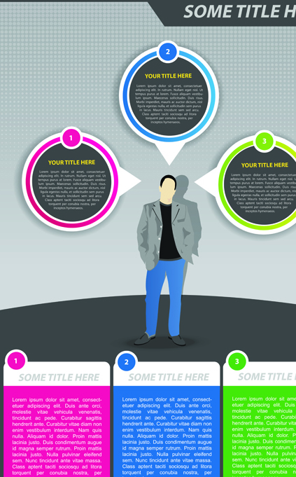 Set of Business flyer cover template vector 04