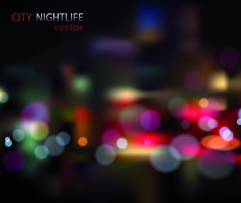 vector background nightlife neon city background 