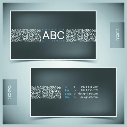 Creative Business Cards Vector background 02
