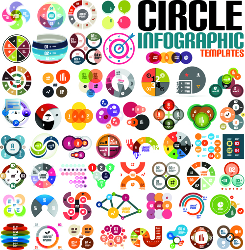 Creative infographic design elements vector material 03
