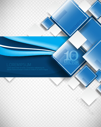 Cube square abstract background vector 02