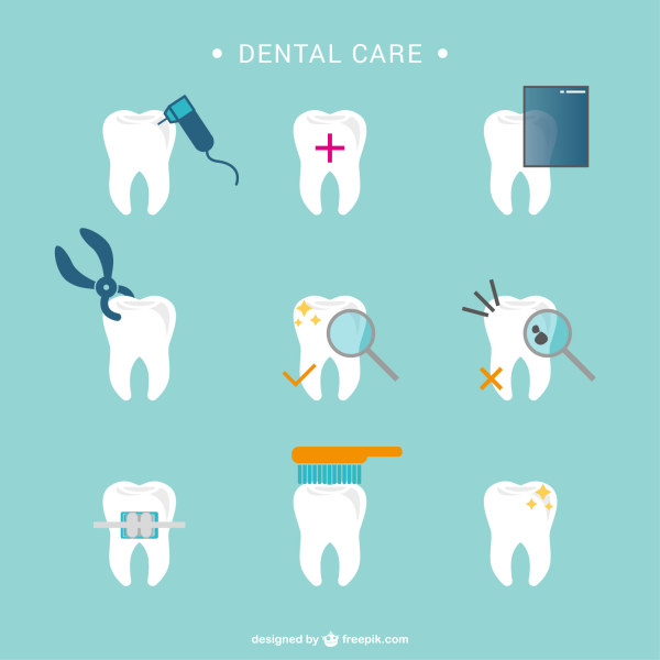 icons Dental care 