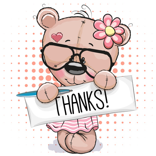 Design cute baby cards vectors set 13