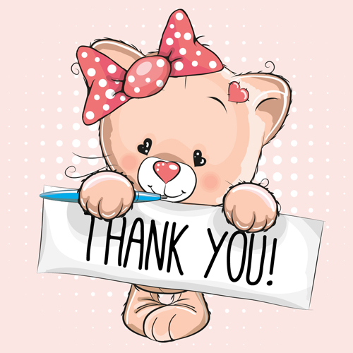 Design cute baby cards vectors set 16