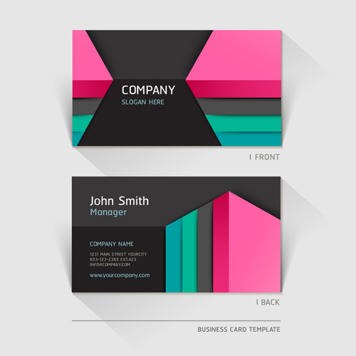 vector material modern Excellent business cards business 