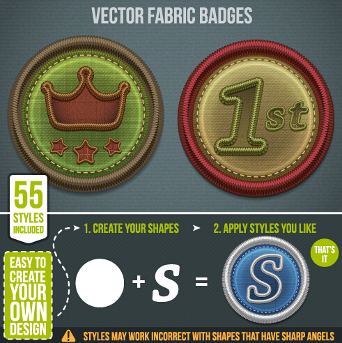 fabric badges 