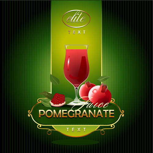Fruit drinks backgrounds creative vector 01