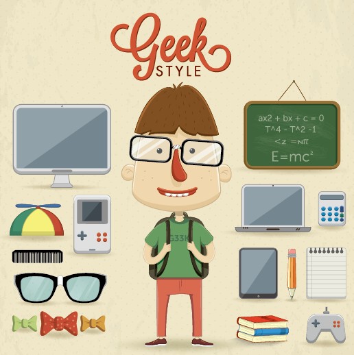 Funny student design vector