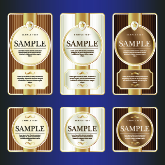 Luxury Vintage label vector 01