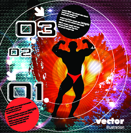 vector of Music elements illustration art 04