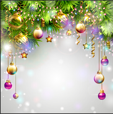 ornate Christmas ball christmas baubles background 