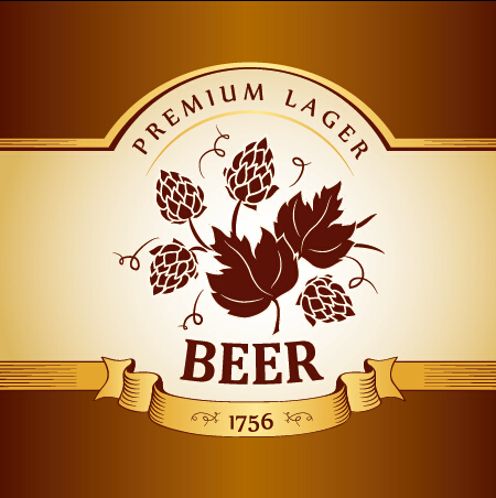 Retro beer creative poster vector 03