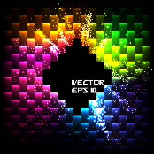 Shiny colored geometric vector background
