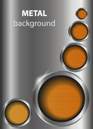 Shiny metal background design vector 02