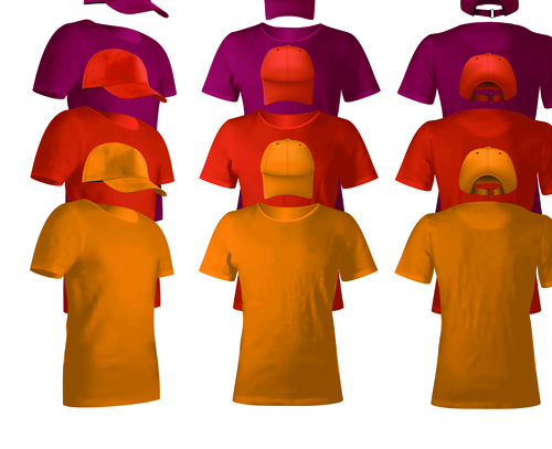 uniform t-shirts colorful Caps 