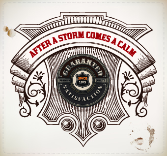 Vintage labels design vector set 03