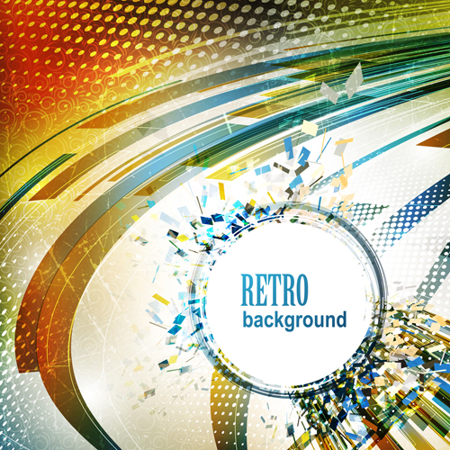 Abstract Garbage backgrounds vector 05