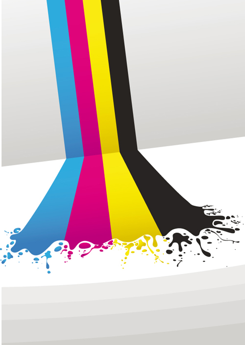 CMYK elements vector backgrounds set 03