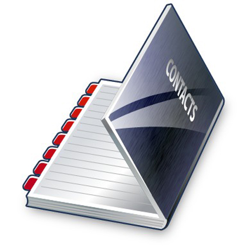 contacts icon vector