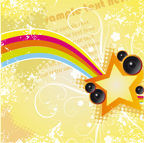 Set of musical event flyer cover vector 03
