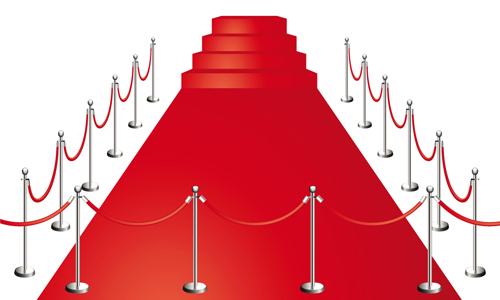 Noble Red Carpet vector set 01