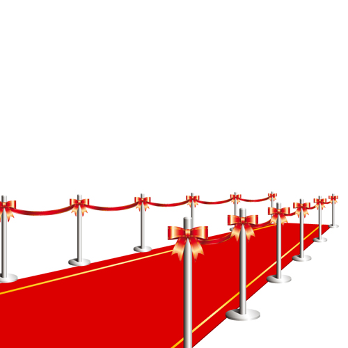Noble Red Carpet vector set 05