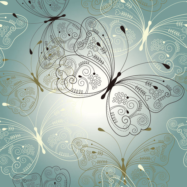 Set of Butterfly vector 03