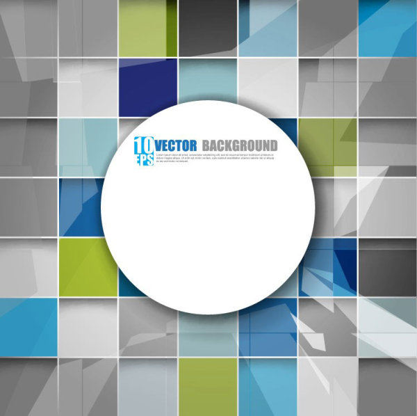 square background vector set 04