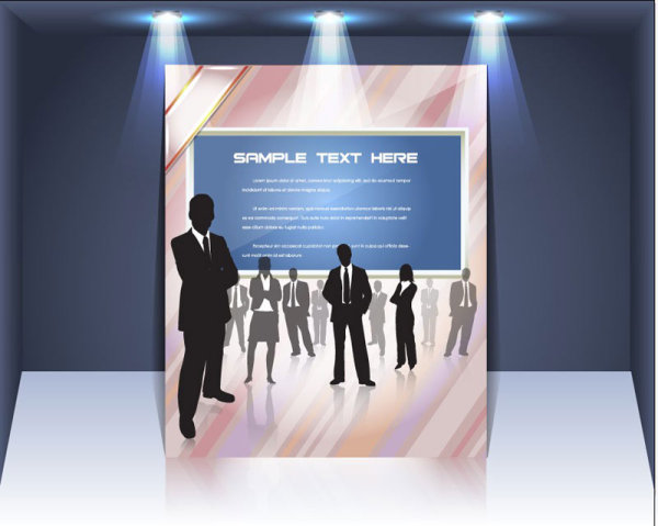 Display board cover background vector 04