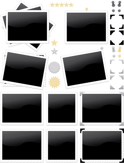 Photo stamp Icon vector