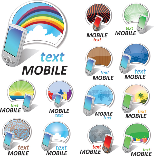 Mobile phone icon vector vector