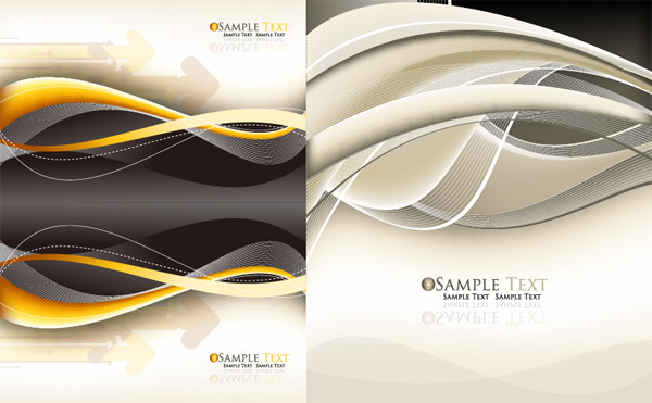 Dynamic line arrow background vector graphic