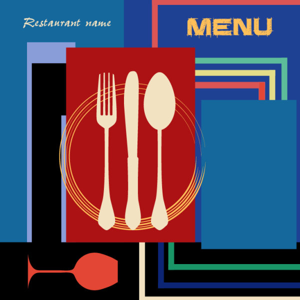 Vintage Style vintage restaurant menu cover 