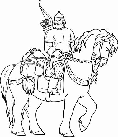 Elements of old knight Vector