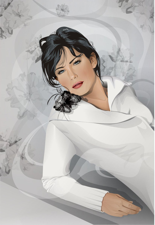 Woman design elements 01 Vector